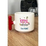 Hedizu Kişiye Özel Kimya Öğretmeni Kupa Bardak T Kulplu Kırmızı Öğretmenler Günü Hediyesi