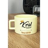 Hedizu Kişiye Özel Kral Babam Pastel Fincan Sarı Babaya Doğum Günü Hediyesi