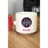 Hedizu Kişiye Özel Love Your Self Kupa Bardak T Kulplu Pembe Motto Arkadaşa Hediye