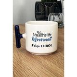 Hedizu Kişiye Özel Matematik Öğretmeni -2- Kupa Bardak T Kulplu Lacivert Öğretmenler Günü Hediyesi