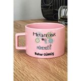 Hedizu Kişiye Özel Mekatronik Mühendisi Pastel Fincan Pembe Mühendisler Günü Hediyesi