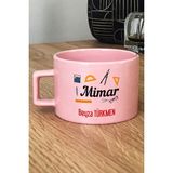 Hedizu Kişiye Özel Mimar Pastel Fincan Pembe Mimarlar Günü Hediyesi