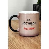 Hedizu Kişiye Özel Odyolog Kupa Bardak Sihirli Tıp Bayramı Hediyeleri - Siyah