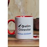 Hedizu Kişiye Özel Öğretim Görevlisi Kupa Bardak Kırmızı Öğretmenler Günü Hediyesi