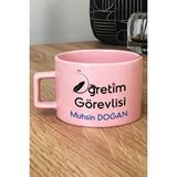 Hedizu Kişiye Özel Öğretim Görevlisi Pastel Fincan Pembe Öğretmenler Günü Hediyesi