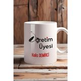 Hedizu Kişiye Özel Öğretim Üyesi Kupa Bardak Beyaz Öğretmenler Günü Hediyesi
