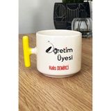 Hedizu Kişiye Özel Öğretim Üyesi Kupa Bardak T Kulplu Sarı Öğretmenler Günü Hediyesi
