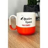 Hedizu Kişiye Özel Öğretim Üyesi Pro Kupa Bardak Turuncu Öğretmenler Günü Hediyesi