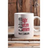 Hedizu Kişiye Özel Öğretmenler Günü Hediyesi Kupa Bardak Beyaz Erkek Öğretmen