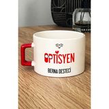 Hedizu Kişiye Özel Optisyen Lüks Fincan Kırmızı Isme Özel Tıp Bayramı Hediyeleri