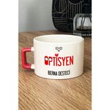 Hedizu Kişiye Özel Optisyen Lüks Fincan Turuncu Isme Özel Tıp Bayramı Hediyeleri