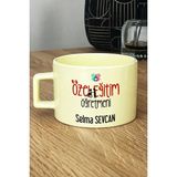 Hedizu Kişiye Özel Özel Eğitim Öğretmeni -2- Pastel Fincan Sarı