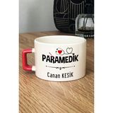 Hedizu Kişiye Özel Paramedik -2- Lüks Fincan Turuncu Att Tıp Bayramı Hediyesi