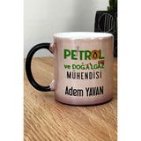 Hedizu Kişiye Özel Petrol Mühendisi Kupa Bardak Sihirli Mühendisler Günü Hediyesi - Siyah