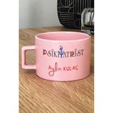 Hedizu Kişiye Özel Psikiyatrist Pastel Fincan Pembe Isme Özel Tıp Bayramı Hediyeleri