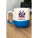 Hedizu Kişiye Özel Sevimli Panda Pro Kupa Bardak Mavi Arkadaşa Doğum Günü Hediyesi