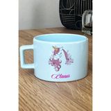 Hedizu Kişiye Özel Unicorn -3- Pastel Fincan Mavi Arkadaşa Kardeşe Hediye