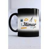 Hedizu Mimara Hediye Mimar Kupa Bardak Sihirli - Siyah