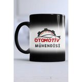 Hedizu Otomotiv Mühendisi Hediye Siyah Kupa Bardak