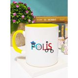 Hedizu Polis Tasarımlı Polisler Günü Hediyesi Sarı Kupa