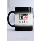Hedizu Sevgililer Günü Hediyesi Siyah Kupa Bardak