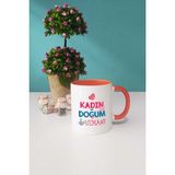 Hedizu Turuncu Kadın Doğum Uzmanı Hediye Kupa Bardak