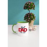 Hedizu Yeşil Best Dad In The World Babaya Hediye Kupa Bardak