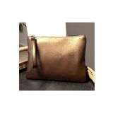 Hedwig Design Kadın Fermuarlı Astarlı Deri Portföy Clutch El / Makyaj Çantası Organizer
