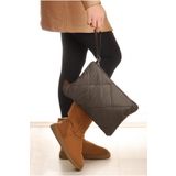 Hedwig Design Kadın Siyah Kapitone Portföy / Clutch Çanta