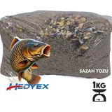 Hedyex 1Kg Sazan Tozu Yüksek Proteinli Özel Katkılı Sazan Alabalık Avı Toz Yem