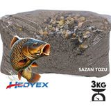 Hedyex 3Kg Sazan Tozu Yüksek Proteinli Özel Katkılı Sazan Alabalık Avı Toz Yem