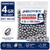 Hedyex 4 Gr 100 Adet (400 Gr) Olta Kurşunu Delikli Gezer Zeytin