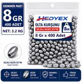Hedyex 8 Gr 400 Adet (3.2 Kg) Olta Kurşunu Delikli Gezer Zeytin