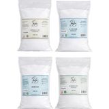 Hefa Şifa Bahçesi Doğal Katkısız Temizlik Seti 1 kg Boraks + 1 kg Karbonat + 1 kg Limon Tuzu + 750 g Çamaşır Sodası - Beyaz