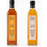 Hefa Şifa Bahçesi Elma Sirkesi 500 ml + Üzüm Sirkesi 500 ml (Cam Şişe) - 1 lt