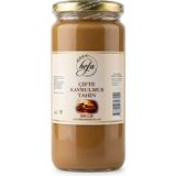 Hefa Şifa Bahçesi Organik Doğal Çifte Kavrulmuş Tahin Kepekli 500 gr (Cam Şişe)