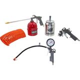 Hegi 5 Parça Kompresör Seti 10 lt Hava Hacmi 10 bar Basınç 10 hp Motor Gücü ile Kullanışlı Aksesuarlar