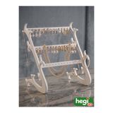 hegiCo Takı Standı - Küpe Standı - Kolye Askısı - Modern Takı ve Küpe Standı - 3 Bölmeli Küpe Standı