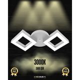 Hegza Lighting Alato (Gri Kasa, Sarı Işık) Ledli Modern Plafonyer LED Avize Salon Mutfak Oturma Odası Yatak Odası Antre Hol LED