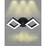 Hegza Lighting Alato Plafonyer Siyah 3000K Sarı Işık Modern Led Avize
