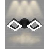 Hegza Lighting Alato Plafonyer Siyah 4000K Doğal Beyaz Modern Led Avize