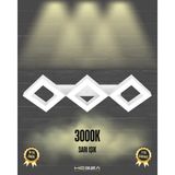 Hegza Lighting Amigo (Beyaz Kasa, Sarı Işık) Ledli Modern Plafonyer LED Avize Salon Mutfak Oturma Odası Yatak Odası Antre Hol LED