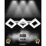 Hegza Lighting Amigo (Gri Kasa, Beyaz Işık) Ledli Modern Plafonyer LED Avize Salon Mutfak Oturma Odası Yatak Odası Antre Hol LED