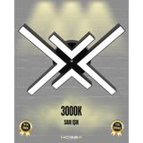 Hegza Lighting Arana (Siyah Kasa, Sarı Işık) Ledli Modern Plafonyer LED Avize Salon Mutfak Oturma Odası Antre Hol Çocuk Odası LED