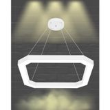 Hegza Lighting BAGEL Ayarlanabilir Sarkıt LEDli Modern Beyaz Kasa Led Avize (3000K (Sarı Işık))