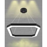 Hegza Lighting BAGEL Ayarlanabilir Sarkıt LEDli Modern Siyah Led Avize (3000K (Sarı Işık))