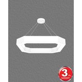 Hegza Lighting Bagel - Ledli Modern Sarkıt Linear LED Avize Salon Mutfak Oturma Odası Yatak Odası Antre Hol LED - Beyaz - Gün Işığı (4000K)