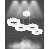 Hegza Lighting CATENA Ayarlanabilir Sarkıt LEDli Modern Beyaz Led Avize (6500K (Beyaz Işık))