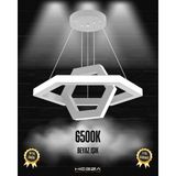 Hegza Lighting Ciclo (Gri Kasa, Beyaz Işık) Ledli Modern Sarkıt Linear LED Avize Salon Mutfak Oturma Odası Yatak Odası Antre Hol LED