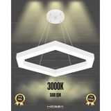 Hegza Lighting Cometa (Beyaz Kasa, Sarı Işık) Ledli Modern Sarkıt Linear LED Avize Salon Mutfak Oturma Odası Yatak Odası Antre Hol LED